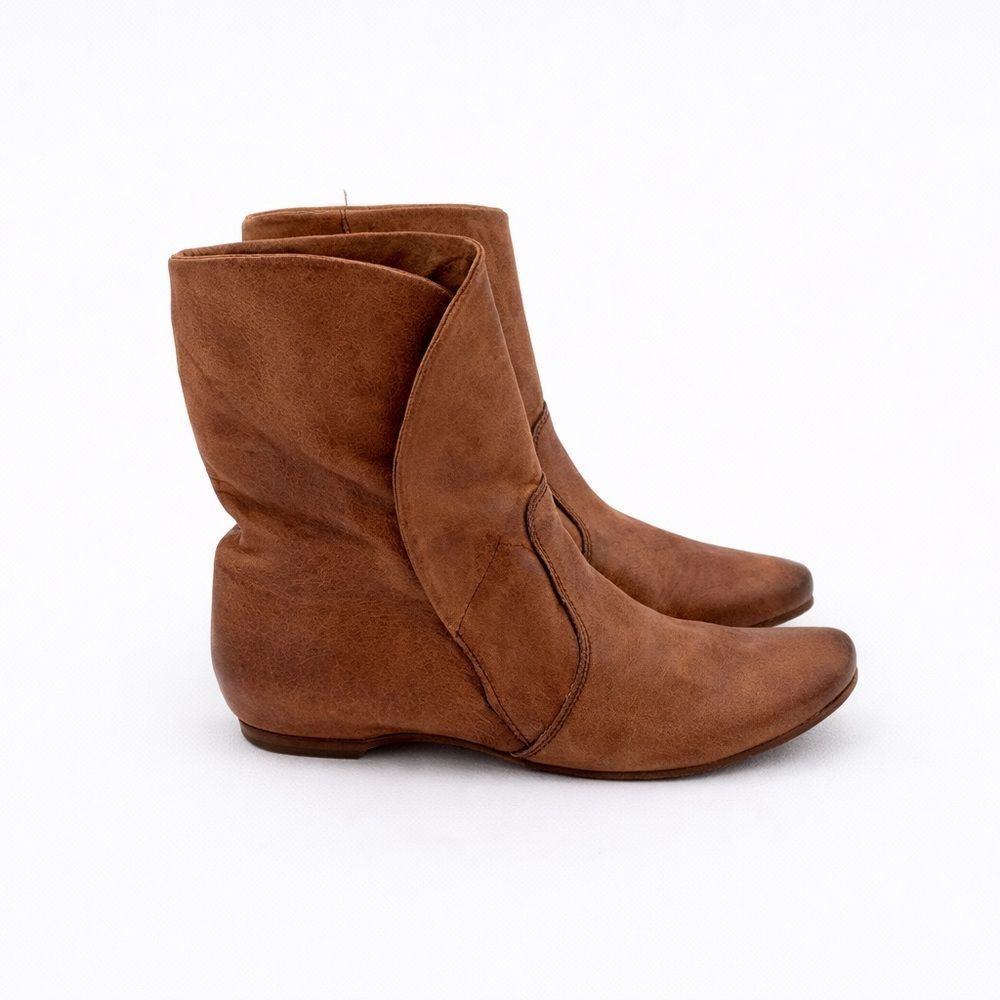 Clif Factor Brown Leather Ankle Boots | Made in Italy | EU 39
